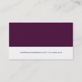 モノナスパープル&ホワイト名刺 名刺 (裏面)