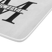 モノパーソナライズされたグラムと名前 カッティングボード (角)