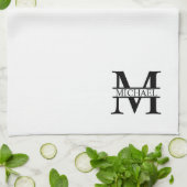 モノパーソナライズされたグラムと名前 キッチンタオル (折り畳み)