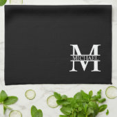 モノパーソナライズされたグラムと名前 キッチンタオル (折り畳み)