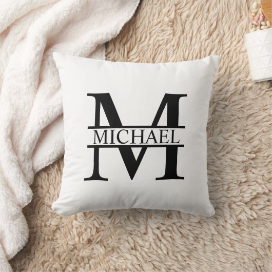 モノパーソナライズされたグラムと名前 クッション (ブランケット)