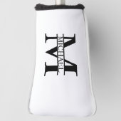 モノパーソナライズされたグラムと名前 ゴルフヘッドカバー (回転90)