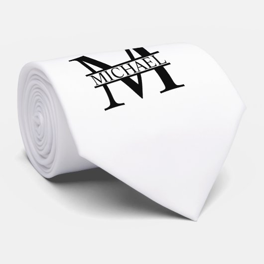 モノパーソナライズされたグラムと名前 ネクタイ (ロール)
