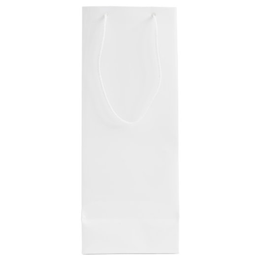 モノパーソナライズされたグラムと名前 ワインギフトバッグ (裏面)