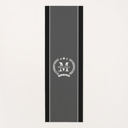 モノパーソナライズされたグラムヨガマット名男性へを ヨガマット (正面)