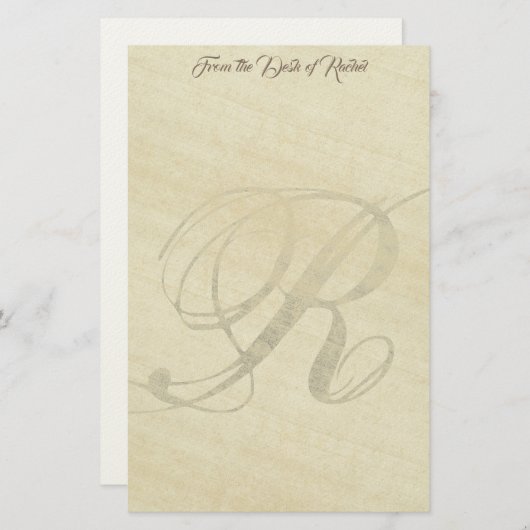 モノパーソナライズされたグラムR米フェイク紙文具 便箋 (正面/裏面)