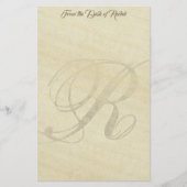 モノパーソナライズされたグラムR米フェイク紙文具 便箋 (正面)