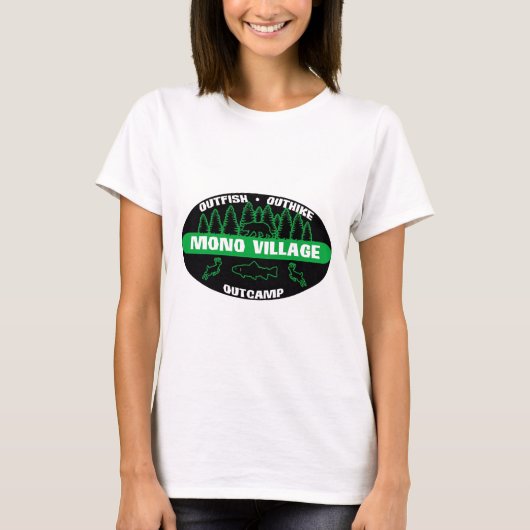 モノラル村の「生存者」の緑 Tシャツ (正面)