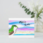 モノラル湖のすみれ色のgreeのつばめ ポストカード (スタンド正面)