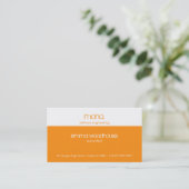 モノランジとホワイトの名刺 名刺 (スタンド正面)