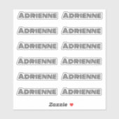 モノリン大パーソナライズされた文字名 シール (シート)