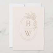 モノリ素朴ンフローラ枠 招待状 (裏面)