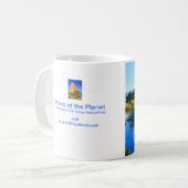 モノレイクマグ自然アート美しい コーヒーマグカップ (正面左)