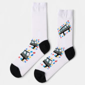 モノレール自閉症パズル片列車 ソックス (左)