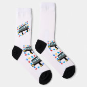 モノレール自閉症パズル片列車 ソックス (右)