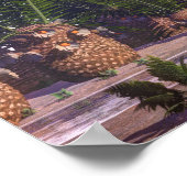 モノロフォサウルス恐竜 – 3D 描写 ポスター (角)