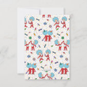 モノワン モノツー | 双子のコンフェッティ誕生日 サンキューカード (裏面)