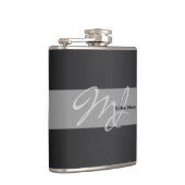 モノ男らしグラム・ネームデザイン フラスク (右)