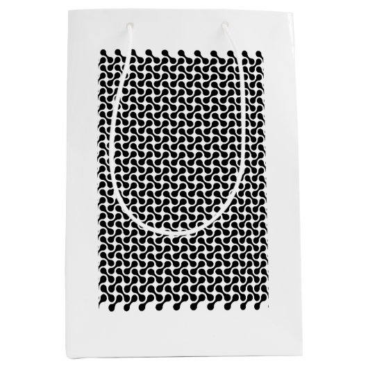 モノ迷路 – レトロ流 ミディアムペーパーバッグ (正面)