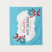 モノ1 モノ2 | 双子のベビーシャワー タペストリー (正面)