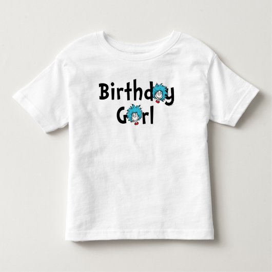 モノ1 モノ2 双子 誕生日 | 誕生日の女の子 トドラーTシャツ (正面)