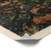 モハベ砂漠のユッカの木々の眺め ポスター (角)