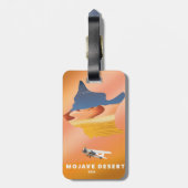 モハベ砂漠の米国の地図 ラゲッジタグ (裏面縦)