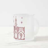 モハメドのアラビア語の名前 フロストグラスマグカップ (正面右)