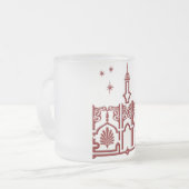 モハメドのアラビア語の名前 フロストグラスマグカップ (正面左)