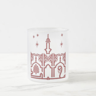 モハメドのアラビア語の名前 フロストグラスマグカップ