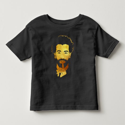 モハメド・サラー エジプトの王者のサッカー トドラーTシャツ (正面)