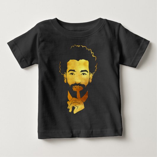 モハメド・サラー エジプトの王者のサッカー ベビーTシャツ (正面)