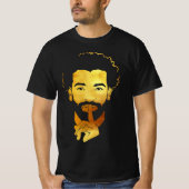 モハメド・サラー エジプトの王者のサッカー Tシャツ (正面)