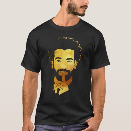 モハメド・サラー エジプトの王者のサッカー Tシャツ (正面)