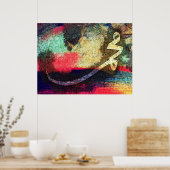 モハメド(プーモダンフ)、書道… ポスター (キッチン)