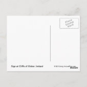 モハーの看板はがきの崖 ポストカード (裏面)