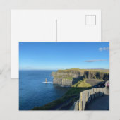 モハーの風光明媚なアイルランドの崖 シーズンポストカード (正面/裏面)