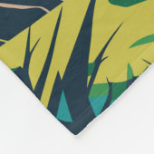 モハーアイルランドトラベルアートヴィンテージの崖 フリースブランケット (角)