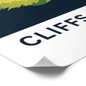 モハーアイルランドトラベルプリントの崖 ポスター (角)