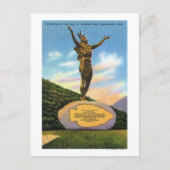 モハーク公園展望台のインディアン像 ポストカード (正面)