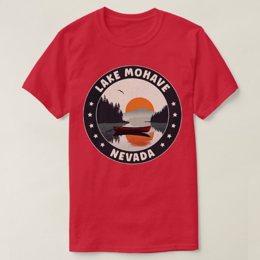 モハーブネバダサンセット湖 Tシャツ (デザイン正面)