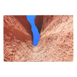 モハーベ砂漠の峡谷 メタルプリント