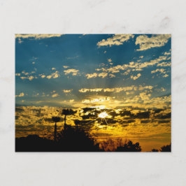 モハーベ砂漠を越える夜明け ポストカード
