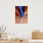 モハーベ・キャニオン - 垂直の砂漠の空 ポスター (キッチン)