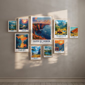 モハー旅行の崖のプリントポスターアイリッシュウォールアート ポスター