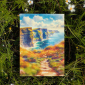 モハー・アイルランド水彩葉書の崖 招待状