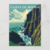 モハー・アイルランド沿岸の崖 ポストカード (正面)
