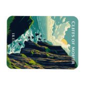 モハー・アイルランド沿岸の崖 マグネット (横)