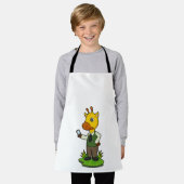 モバイルとのキリン エプロン (着用した状態)