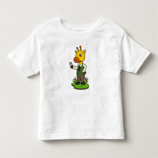 モバイルとのキリン トドラーTシャツ (正面)